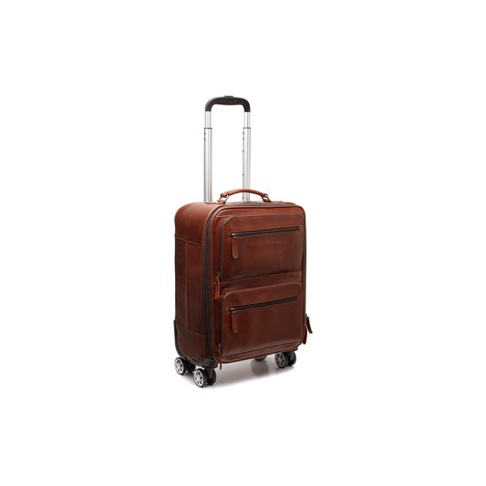 The Chesterfield Brand-San Marino Cabin Luggage Trolley – Cognac C21500731